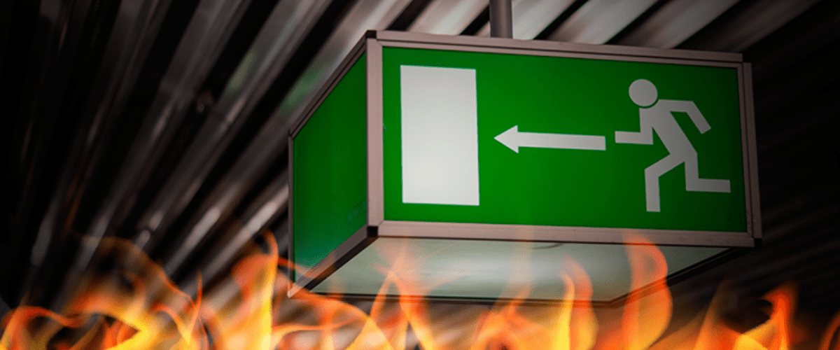 emergência de incêndio